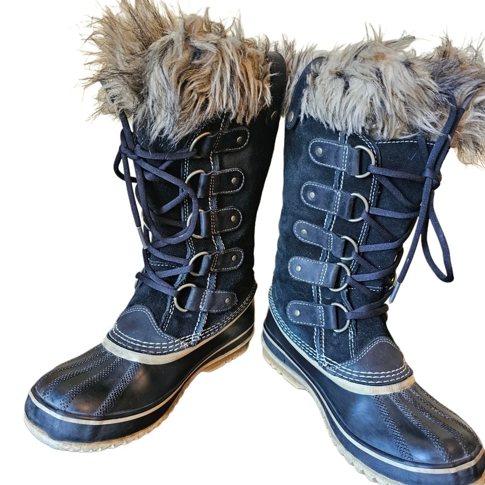 Sorel women's waterproof winter snow boots size 6 black - Picture 6 of 10